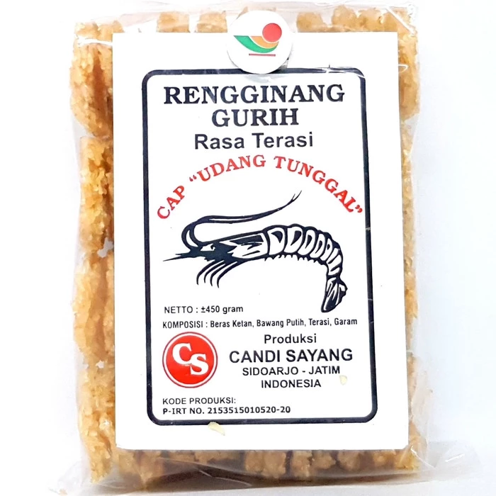 CAP UDANG TUNGGAL RENGGINANG RASA TERASI
