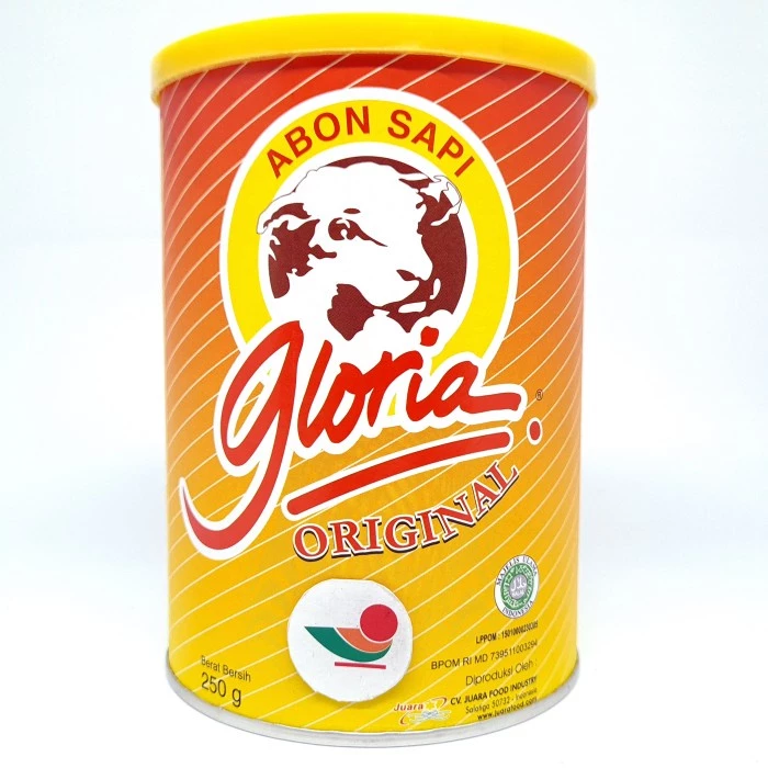 GLORIA ABON SAPI -EMASAN KALENG ASLI SALATIGA ORI ORIGINAL PEDAS BAWANG AYAM